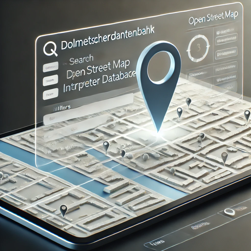 Dolmetscherdatenbank mit OpenStreetMap